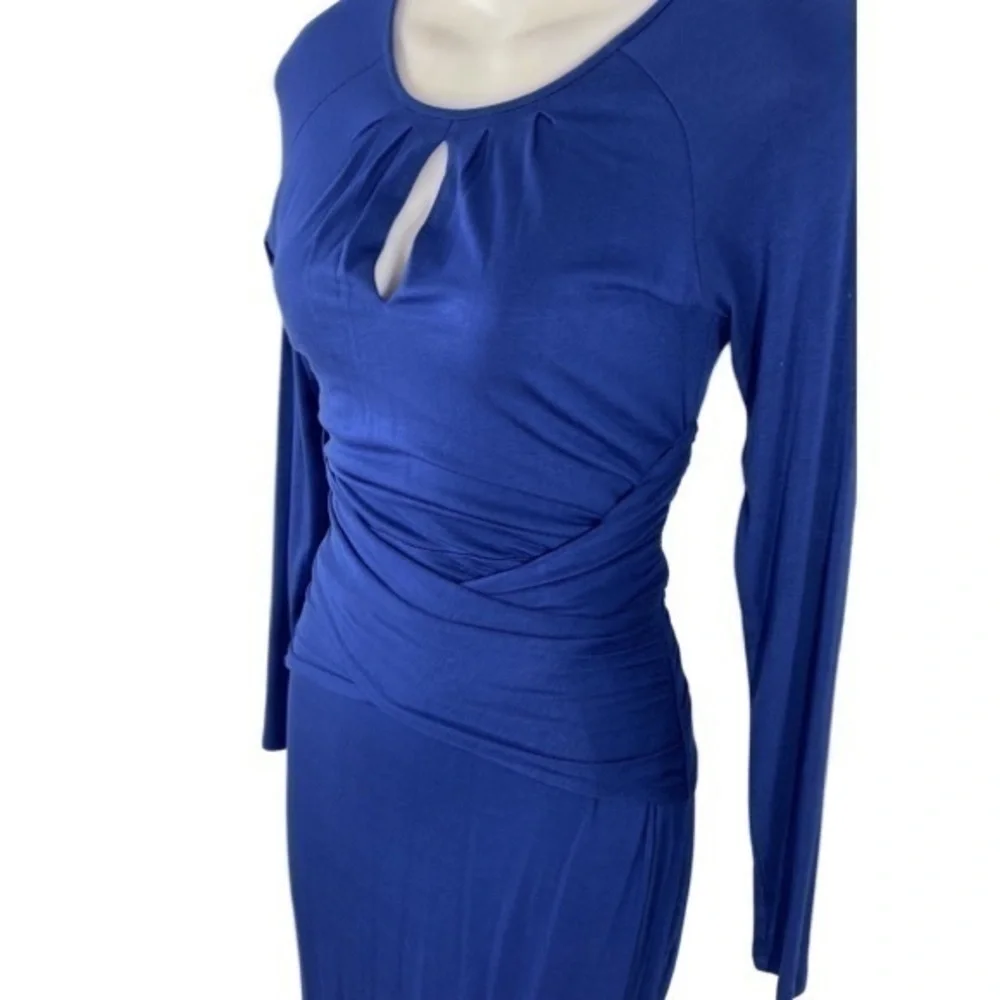 Venus blue keyhole wrap waist bodycon dress H8